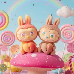 New La compagnie de la peluche Figurines style Labubu en vinyle collection Energie