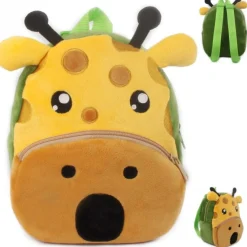Hot La compagnie de la peluche La grande girafe - sac à dos en peluche