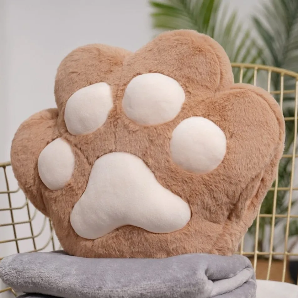 Discount La compagnie de la peluche La patte de chat - peluche réchauffe main