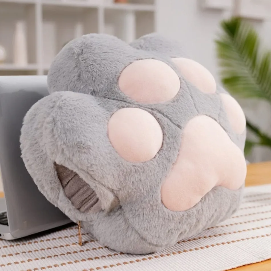 Discount La compagnie de la peluche La patte de chat - peluche réchauffe main