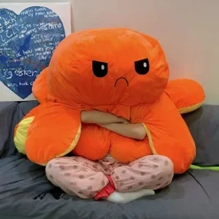 Clearance La compagnie de la peluche La pieuvre géante - peluche réversible