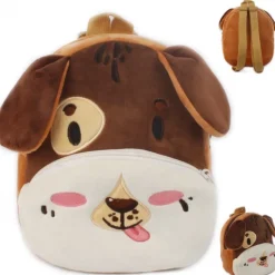 Hot La compagnie de la peluche Le chien qui tire la langue - sac à dos en peluche