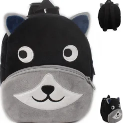 New La compagnie de la peluche Le petit loup - sac à dos en peluche