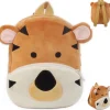 Clearance La compagnie de la peluche Le petit tigre - sac à dos en peluche