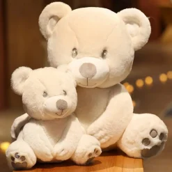 New La compagnie de la peluche L'ours en peluche aux pattes douces et câlines Blanc