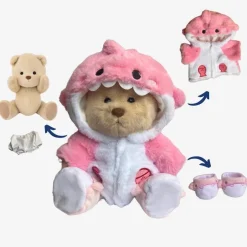 Outlet La compagnie de la peluche Ours en peluche déguisé en requin