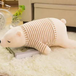 Best La compagnie de la peluche Ours en peluche géant blanc et habillé