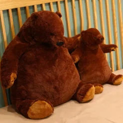 Discount La compagnie de la peluche Ours en peluche géant marron et glouton
