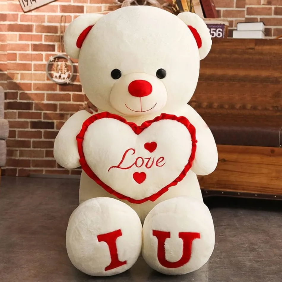 Best La compagnie de la peluche Ours en peluche géant moelleux et doux