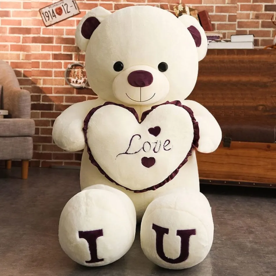 Best La compagnie de la peluche Ours en peluche géant moelleux et doux