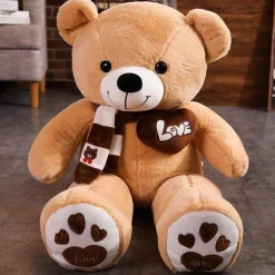 La compagnie de la peluche Ours en peluche mignon avec un cœur