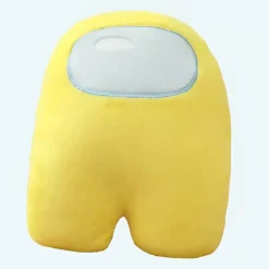 Sale La compagnie de la peluche Peluche Among Us jaune douce câline personnage jeu