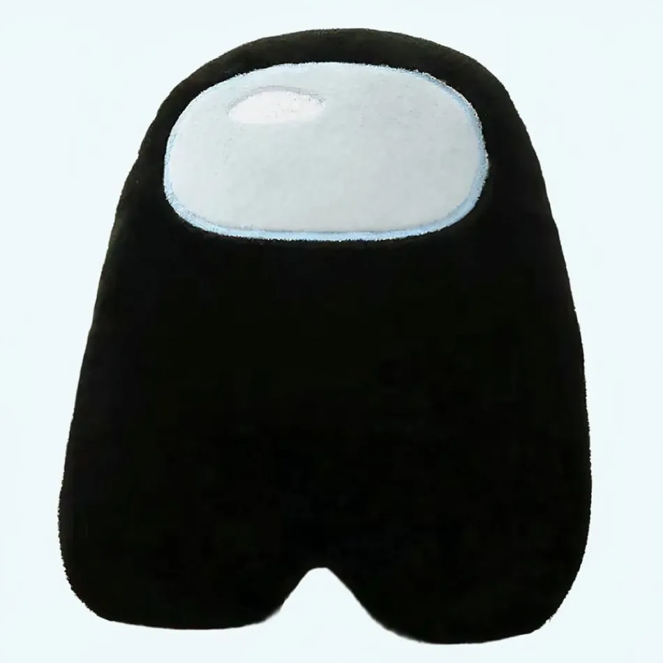 Best La compagnie de la peluche Peluche Among Us noire douce personnage jeu câlin