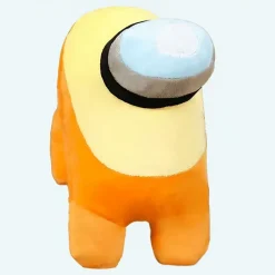 Discount La compagnie de la peluche Peluche Among Us orange jaune douce enfant câlin