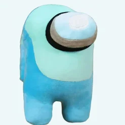 Online La compagnie de la peluche Peluche Among Us turquoise moelleuse compagnon jeu