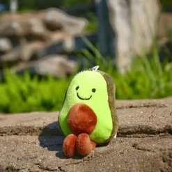 Discount La compagnie de la peluche Peluche avocat vert porte-clés mignon