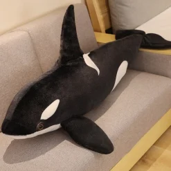 Best La compagnie de la peluche Peluche baleine noir et blanche