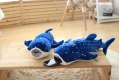 Best La compagnie de la peluche Peluche baleine requin bleu à points blancs