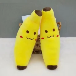 Sale La compagnie de la peluche Peluche banane sourire jaune fruit doux câlin enfant
