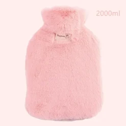 New La compagnie de la peluche Peluche bouillotte à fourrure