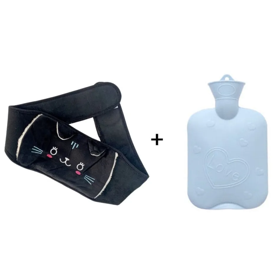 Outlet La compagnie de la peluche Peluche bouillotte ceinture chat