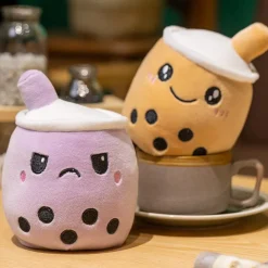 Outlet La compagnie de la peluche Peluche bubble tea réversible gentil ou méchant