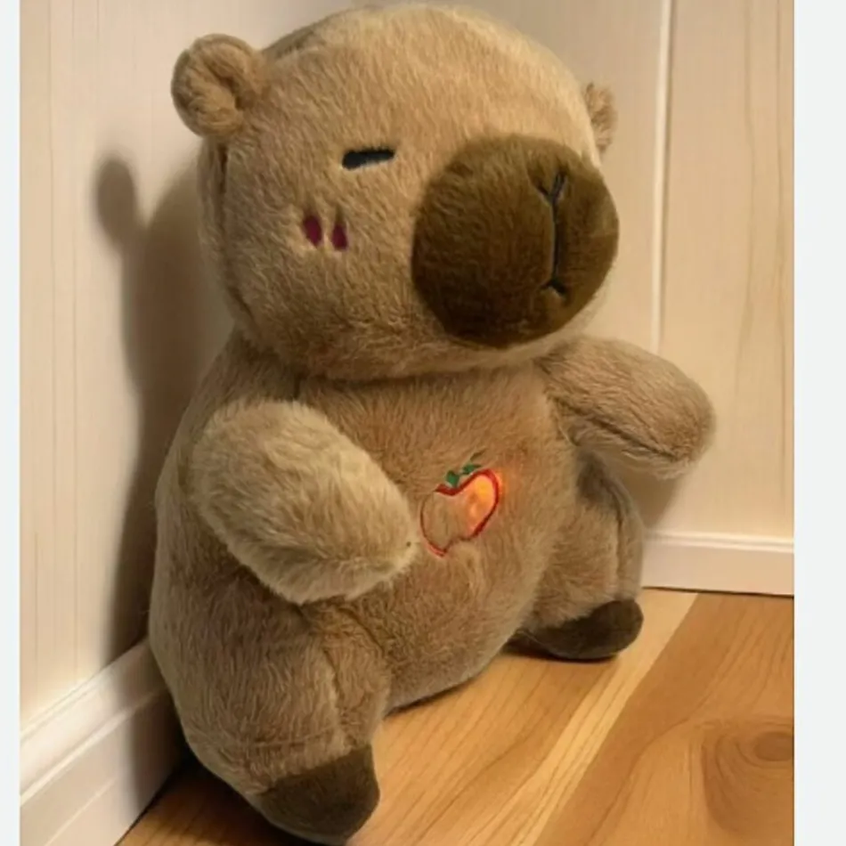 Outlet La compagnie de la peluche Peluche capybara qui respire berceuses bruits blancs