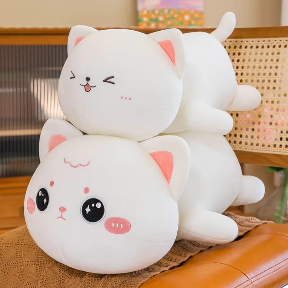 Clearance La compagnie de la peluche Peluche chat à câlins rondelet