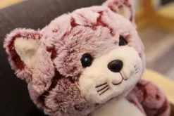 Online La compagnie de la peluche Peluche chat assis rose