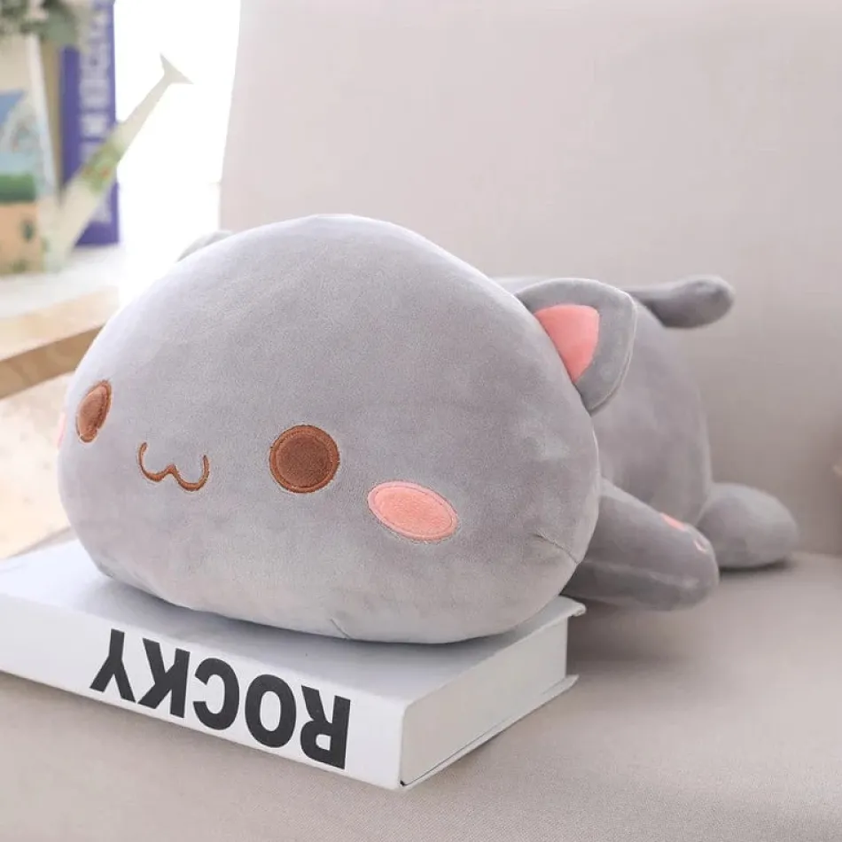 Discount La compagnie de la peluche Peluche chat coloré yeux ouverts