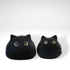 Clearance La compagnie de la peluche Peluche chat noir passif rondelet