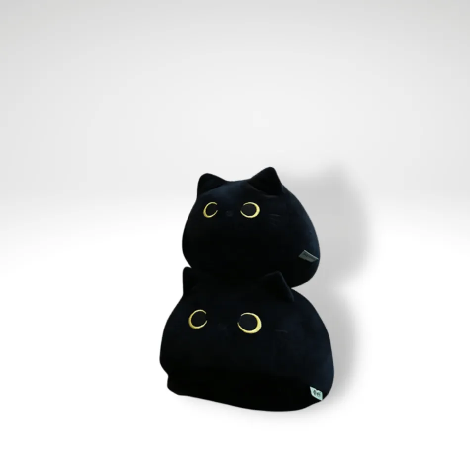 Clearance La compagnie de la peluche Peluche chat noir passif rondelet