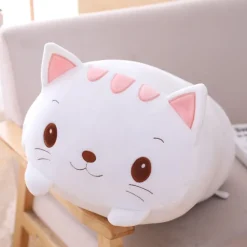 New La compagnie de la peluche Peluche chat squishmallow blanc à moustache