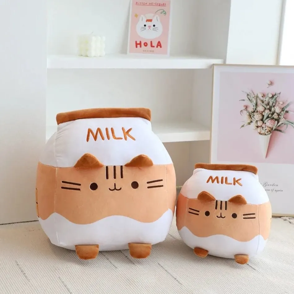 Discount La compagnie de la peluche Peluche chat squishmallow brique de lait chocolat