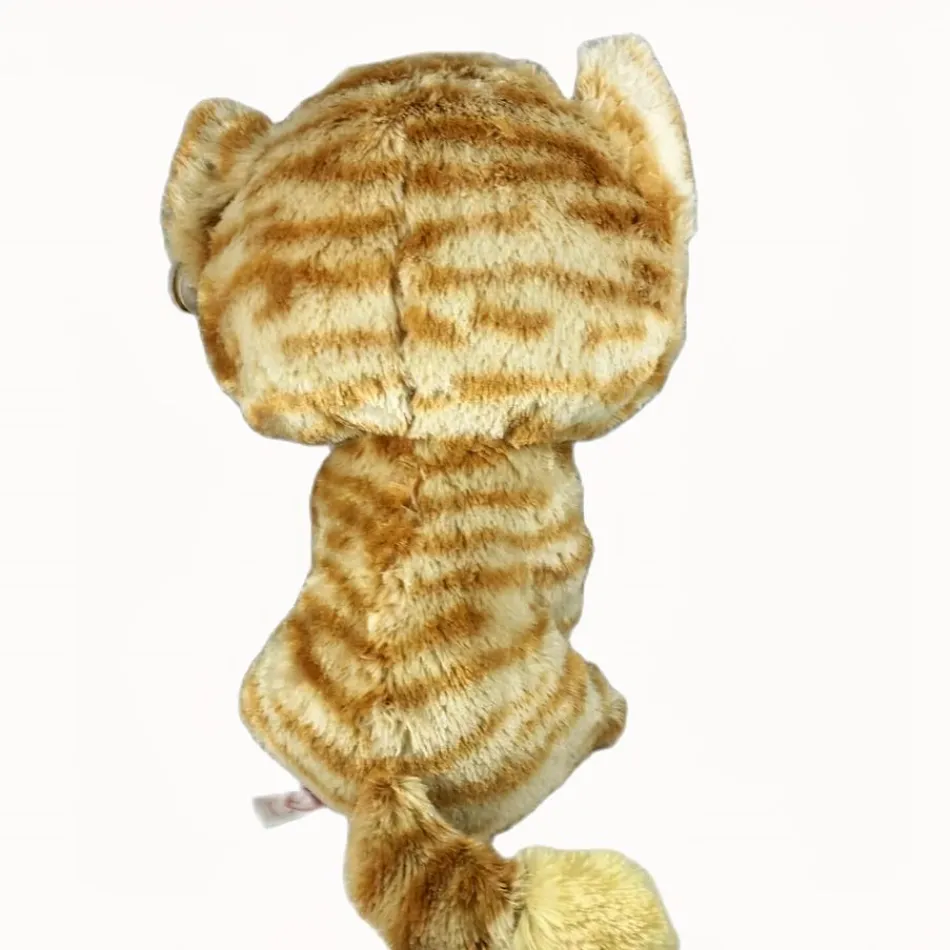 New La compagnie de la peluche Peluche chaton rayé doux câlin enfant moelleux hiver
