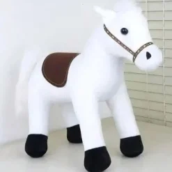 Hot La compagnie de la peluche Peluche cheval blanc doux enfant câlin animal tendre