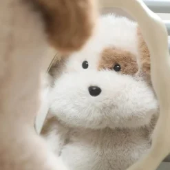 Best La compagnie de la peluche Peluche chien beige et marron à fourrure