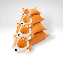 Online La compagnie de la peluche Peluche chien corgi orange