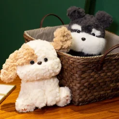 Hot La compagnie de la peluche Peluche chien fourrure mignonne noire