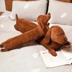 Discount La compagnie de la peluche Peluche chien teckel marron doux