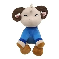 La compagnie de la peluche Peluche chèvre douce câline pour enfants laineux
