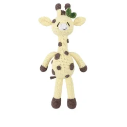 Sale La compagnie de la peluche Peluche crochet grande girafe