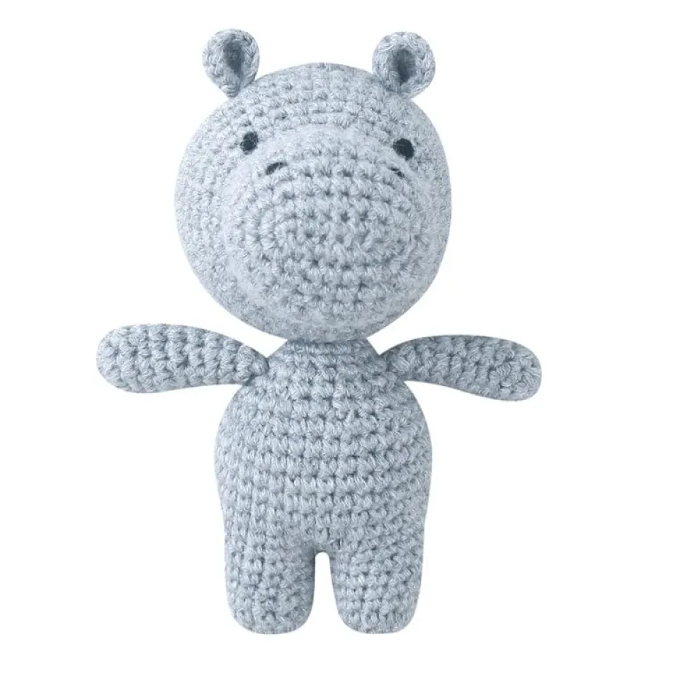 Online La compagnie de la peluche Peluche crochet hippopotame