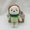 Online La compagnie de la peluche Peluche crochet lion mécontent