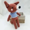 La compagnie de la peluche Peluche crochet renard au long nez