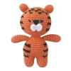 Hot La compagnie de la peluche Peluche crochet tigre orange