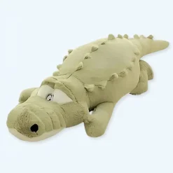 Outlet La compagnie de la peluche Peluche crocodile oreiller vert doux câlin enfant