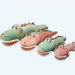 Sale La compagnie de la peluche Peluche crocodile verte drôle enfant douce câline