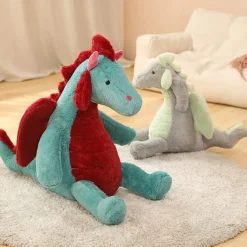 Outlet La compagnie de la peluche Peluche dragon doux assis