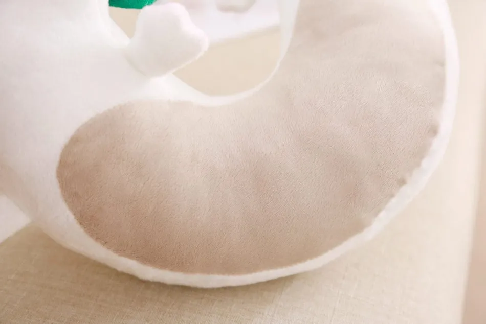 New La compagnie de la peluche Peluche dragon long blanc et vert